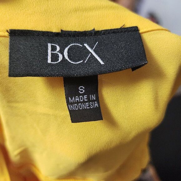 BCX Chiffon Top Lace Up Top NWT - Picture 5 of 5